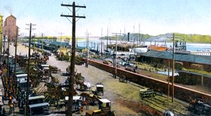Porto di Montreal, Montreal, Canada, c1900