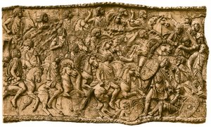 Cavalleria moresca sotto Lusius Quietus che combatte contro i Daci, 1902 da Unbekannt