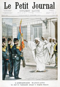 Ambasciata marocchina, Il capo ambasciatore saluta la bandiera francese, 1901 da Unbekannt