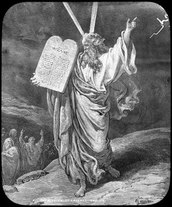 Mosè riceve la legge, fine XIX o inizio XX secolo da Unbekannt