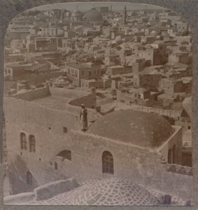Quartiere musulmano di Gerusalemme, dalla Scuola Inglese, c1900 da Unbekannt