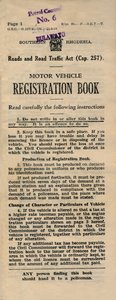 Registro di immatricolazione dei veicoli a motore, 1949 da Unbekannt