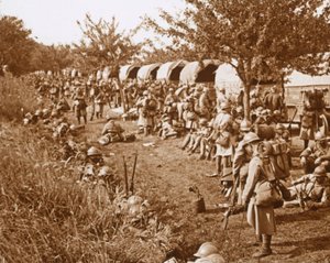 Partenza, strada per Foix, Francia, c1914-c1918 da Unbekannt