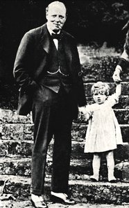 Mr. Churchill con sua figlia da Unbekannt