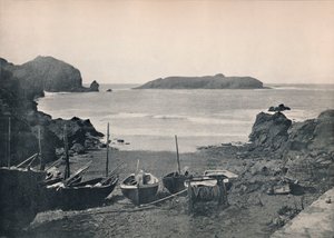 Mullion Cove - Mostrando Mullion Island, 1895