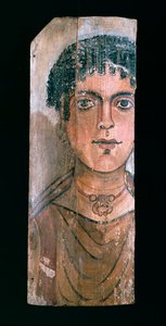 Ritratto di una mummia, 90-110 d.C. da Unbekannt