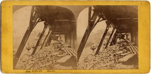 Comune di Parigi (1871): vista dei moli della Villette. Fotografia anonima. Stampa su cartone. Dim. 17x6 cm da Unbekannt