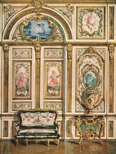 Decorazione murale nel Palazzo di Fontainebleau, Francia da Unbekannt