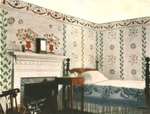 Pittura murale in una stanza della Bois House, Riverton, Connecticut, USA, 1928 da Unbekannt