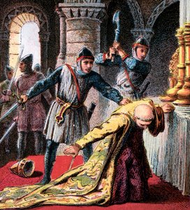 Omicidio di Thomas A Becket, 1170, c. 1850 da Unbekannt