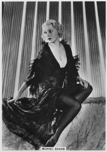 Muriel Evans, attrice cinematografica americana, c1938