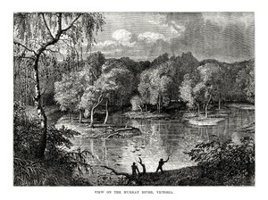Fiume Murray, Victoria, Australia, 1877