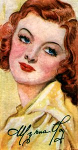 Myrna Loy, 1905-1993, attrice cinematografica americana, XX secolo