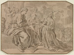 Matrimonio mistico di Santa Caterina da Unbekannt