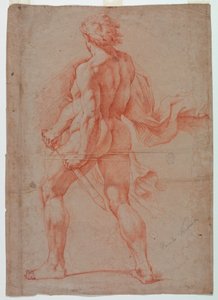 Guerriero nudo visto da dietro da Unbekannt