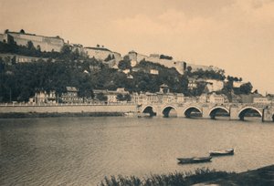 Namur Citadelle et Pont de Jambes, c1900 da Unbekannt