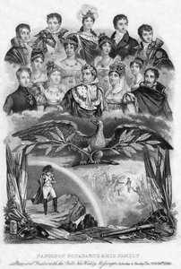 Napoleone Bonaparte e la sua famiglia, 1840 da Unbekannt