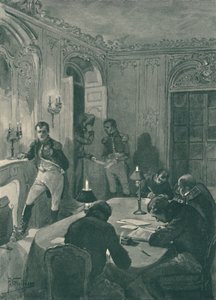 Napoleone che detta ai suoi segretari, 1896 da Unbekannt