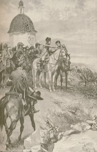 Napoleone e il suo staff ad Austerlitz, 1896 da Unbekannt