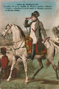 Napoleone alla battaglia di Wagram, 1809 da Unbekannt
