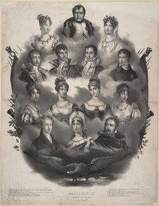 Napoleone I. Bonaparte e la sua famiglia, 1832 da Unbekannt