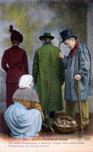 Costume tradizionale di Sarthe, c1900 da Unbekannt