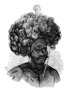 Nativo delle Isole Papua, 1848 da Unbekannt