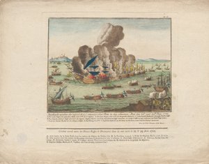 Battaglia navale tra la flotta russa e ottomana nel Mar Nero il 28 e 29 giugno 1788, 1788 da Unbekannt