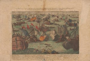 Battaglia navale tra la flotta russa e ottomana nel Mar Nero il 28 e 29 giugno 1788, 1788 da Unbekannt