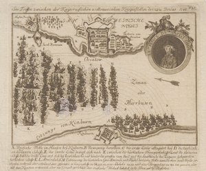Battaglia navale tra le flotte russe e ottomane il 22 giugno 1788 da Unbekannt