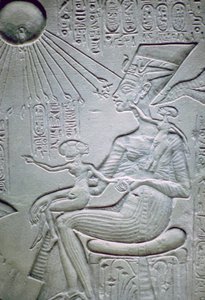 Nefertiti e due delle sue figlie da Unbekannt