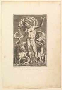 Nettuno tra due cavalli marini, ca. 1560-80
