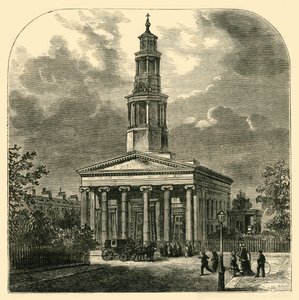Nuova chiesa di St. Pancras, c1876 da Unbekannt