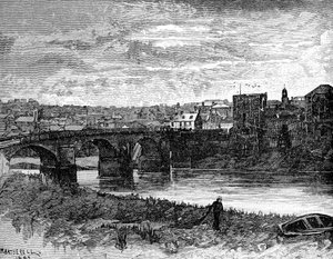 Castello e ponte di Newport, Newport, Galles, 1900 da Unbekannt