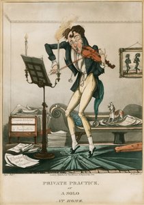 Niccolò Paganini - caricatura da Unbekannt