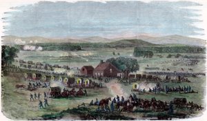 Notte della battaglia di Cedar Mountain, Contea di Culpeper, Virginia, Guerra Civile Americana, 9 agosto 1862