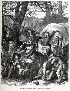 Baroni normanni che assalgono viaggiatori, 1882