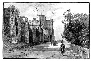 North Terrace e Wykeham Tower, Castello di Windsor, c1888 da Unbekannt