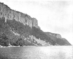 Estremità settentrionale delle Palisades, fiume Hudson, USA, c1900 da Unbekannt
