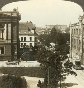 La bella capitale della Norvegia, Christiania, Norvegia, c1905 da Unbekannt