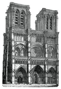 Notre Dame, Parigi, 1870 da Unbekannt