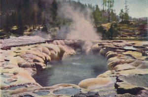 Oblong Geyser, Parco di Yellowstone, 1916 da Unbekannt