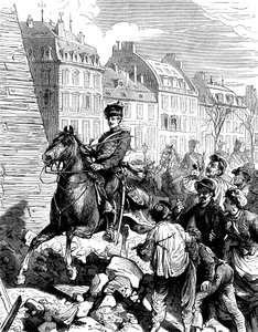 Occupazione di Parigi da parte dei tedeschi dopo la guerra franco-prussiana, febbraio 1871 c1880 da Unbekannt