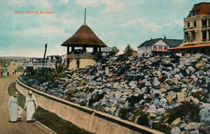 Spiaggia oceanica, Durban, c1914 da Unbekannt