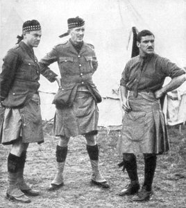 Ufficiali degli Highlanders Canadesi, 1915