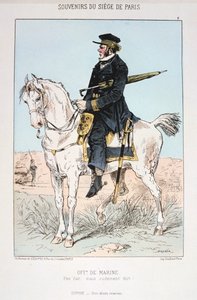 Ufficiale di Marina, Assedio di Parigi, 1870-1871 da Unbekannt