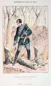 Ufficiale del Corpo dei Forestali, Assedio di Parigi, Guerra Franco-Prussiana, 1870-1871 da Unbekannt