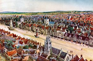 Vecchio Cheapside, circa 1580, c1900-1920 da Unbekannt