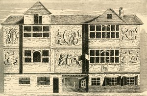 Vecchie case precedentemente a Bankside, c. 1878