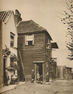 Vecchie case a Highgate dalle cui porte i paesani guardavano passare le carrozze, c. 1935 da Unbekannt